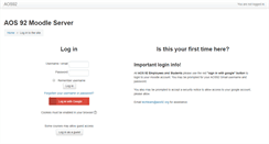 Desktop Screenshot of moodle.aos92.org