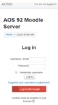 Mobile Screenshot of moodle.aos92.org