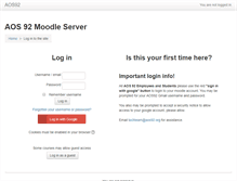 Tablet Screenshot of moodle.aos92.org